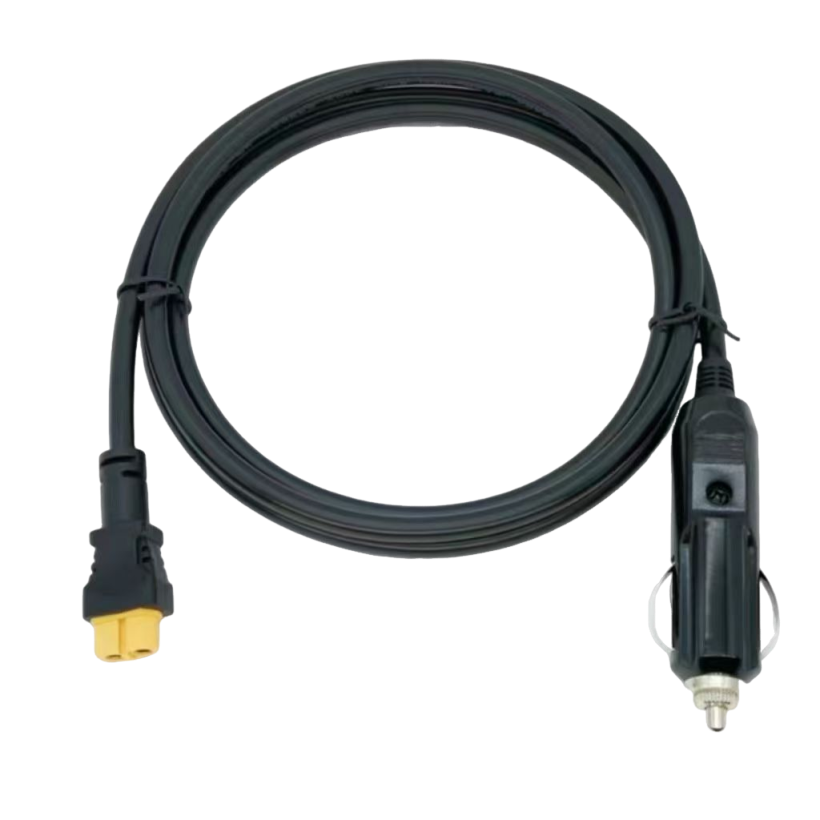 Turn the car charger to the XT60 line