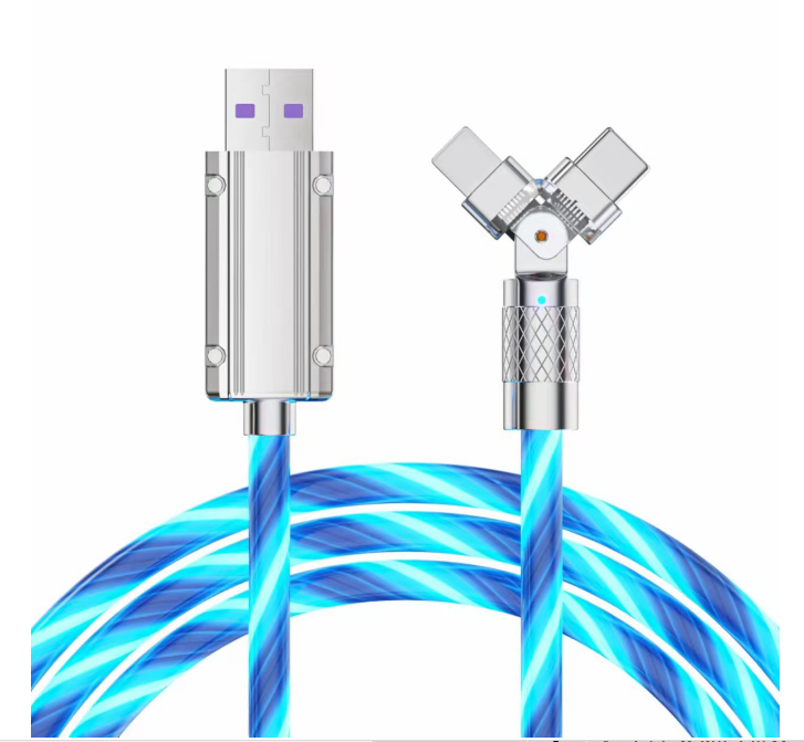 USB-二合一流光数据线