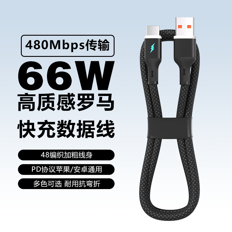 66W罗马快充数据线